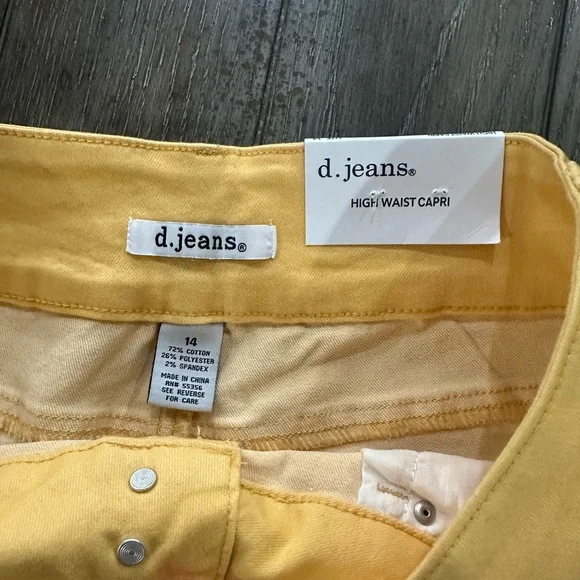 d. jeans High Waist Mustard Pants - Picture 6 of 10